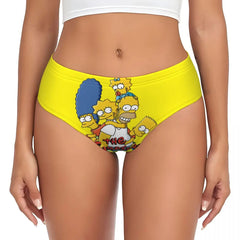 Cartoon Print Breathable Cotton Briefs