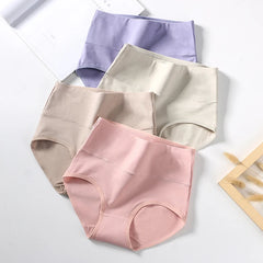 High Waist Cotton Briefs 4 Pack