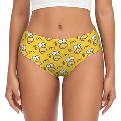 Cartoon Print Breathable Cotton Briefs