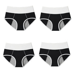 Plus Size Leak Proof Period Briefs 4pcs