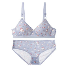 Cute Kawaii Wireless Bra Set