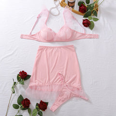 Elegant Mesh Lingerie Set Women