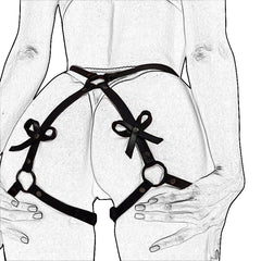 Women PU Leather Garter Harness