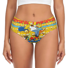 Cartoon Print Breathable Cotton Briefs