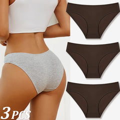 Women’s Cotton Low-Rise Breathable Briefs 3-piece Set