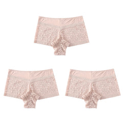 High Waist Floral Lace Shortie Briefs 3-Pack