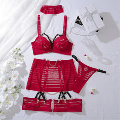 Metal Chain Mesh Lingerie Set