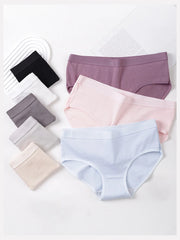 Solid Cotton Briefs 4-Pack Women