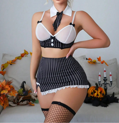 Sexy Teacher Cosplay Lingerie Set – 6-Piece Roleplay Outfit