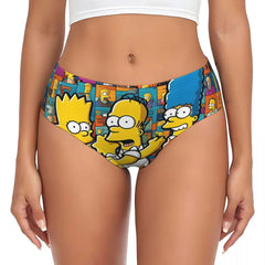 Cartoon Print Breathable Cotton Briefs