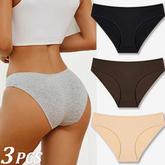 Women’s Cotton Low-Rise Breathable Briefs 3-piece Set