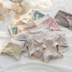 Ruffle Edge Mid-Rise Cotton Briefs 4-Pack