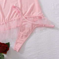 Elegant Mesh Lingerie Set Women