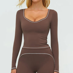 Quick‑Dry Long Sleeve Yoga Top