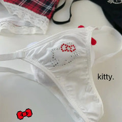 Kawaii Y2K Cartoon Lace Panties