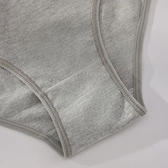 Gray underwear on a light gray background