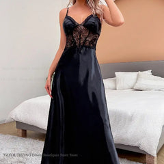 Elegant Lace Sheer Summer Nightdress