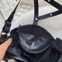 Sexy Backless Camis Nightwear - Erotic Leather Night Dress for Women