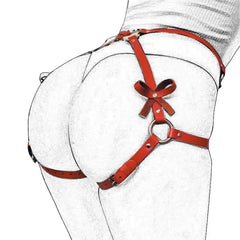 Women PU Leather Garter Harness