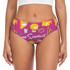 Cartoon Print Breathable Cotton Briefs