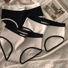 Cotton Smiley Print Mid Rise Briefs 3pcs