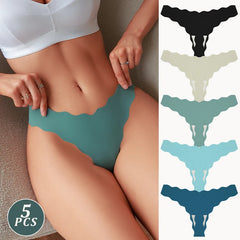 Teal underwear worn by a person with color swatches on the side