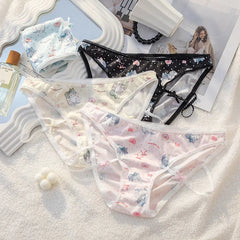 Kawaii Cat Lace Seamless Panties