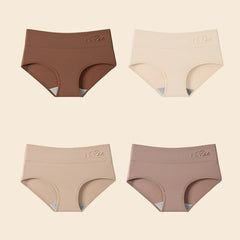 High Waist Cotton Briefs 4 Pack