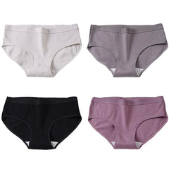 Solid Cotton Briefs 4-Pack Women