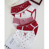 Cute Cotton Mid-Rise Panty Set 3 Pack