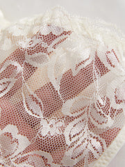 3-Pack Women's Sexy Lace Panties Underwear, Adjustable Strap Floral Lace Sheer Mesh Sexy Thong