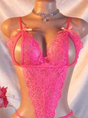 Sexy Nightgown Open Bra Crotchless Bodysuit Exotic Teddies Babydoll Underwear One Piece Elegant & Seductive Lingerie For Women