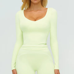 Quick‑Dry Long Sleeve Yoga Top