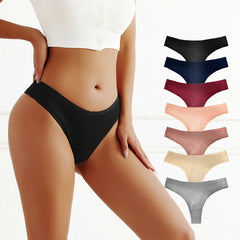 Woman wearing black underwear with color swatches on a white background