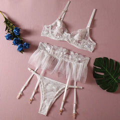 3 Piece Sexy Lingerie Set For Women