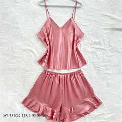 Plus Size Satin Floral Sleepwear