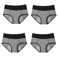 Plus Size Leak Proof Period Briefs 4pcs