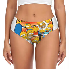Cartoon Print Breathable Cotton Briefs