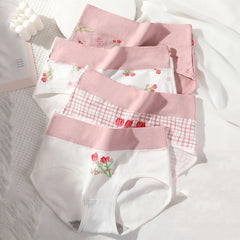 Women Cartoon Shaping Briefs 4pcs