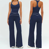 Contrasting Color Yoga Tracksuit Set