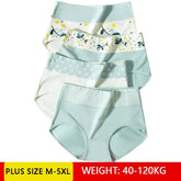 Solid Cotton High-Waist Full Coverage Briefs 4-Pack