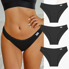 Black women's underwear displayed on a model with additional pairs shown below.
