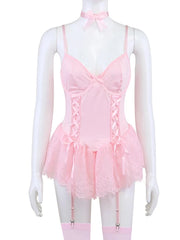 Sexy Lace Trim Lingerie Set