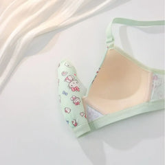 Cute Kawaii Wireless Bra Set