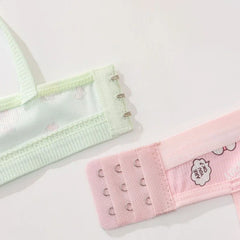 Cute Kawaii Wireless Bra Set
