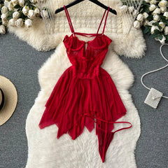 Elegant Mesh Camisole Nightgown – Lightweight Summer Sleepwear