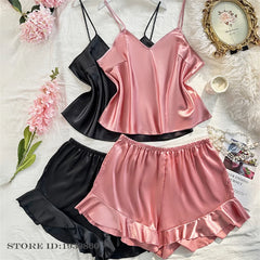 Plus Size Satin Floral Sleepwear