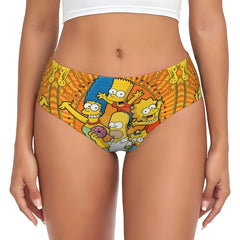 Cartoon Print Breathable Cotton Briefs