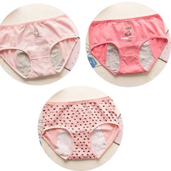 3 PCS Cute Leakproof Period Underwear Set