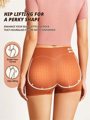 Women’s High Waist Ice Silk Safety Shorts – Anti-Chafing Slip Pants